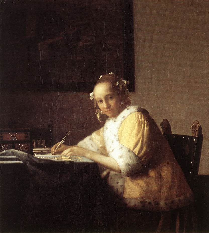 A Lady Writing a Letter qr